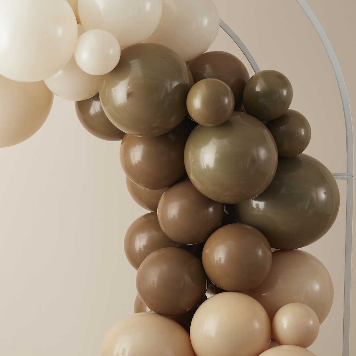 Ginger Ray Nude and Brown Balloon Garland Kit (Pack of 70)