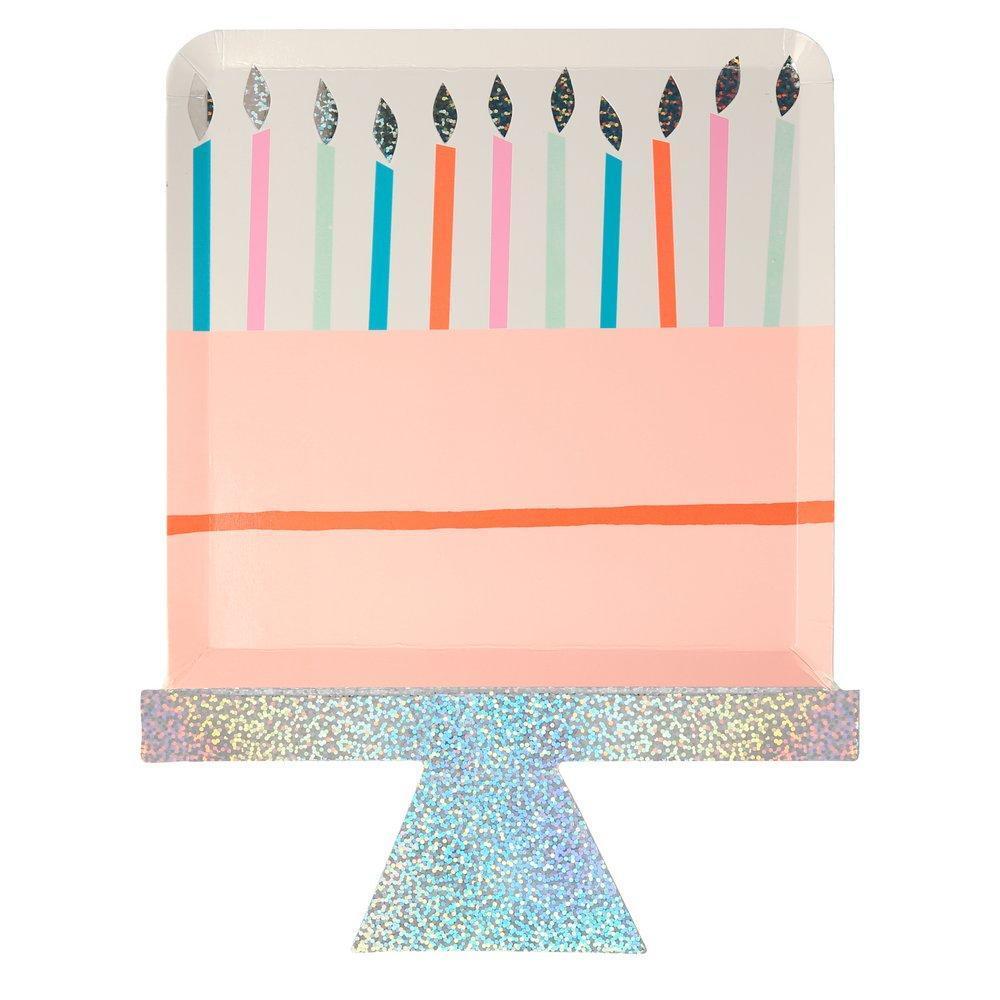Meri Meri Birthday Cake Plates Pack of 8