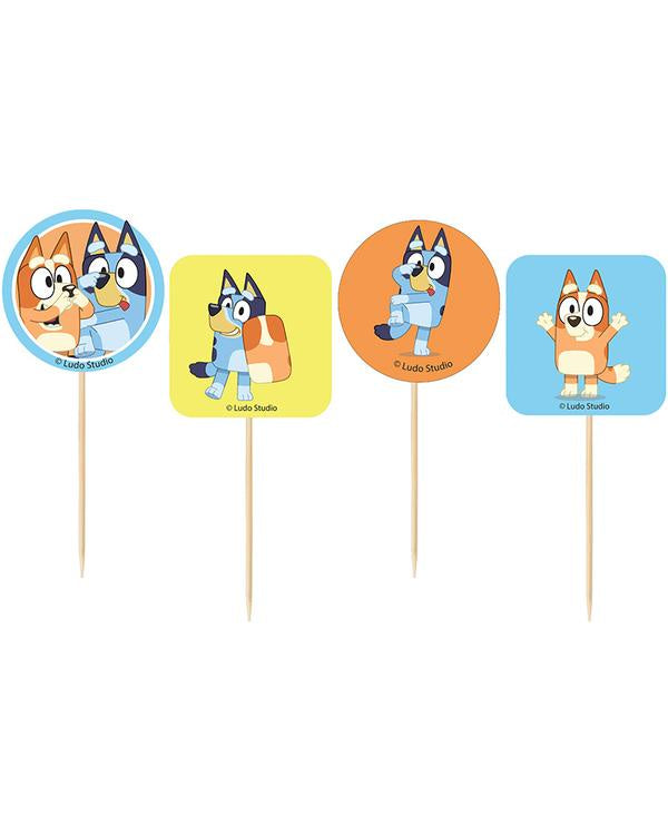 Bluey Cupcake Picks Pack of 24