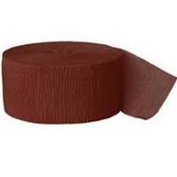 Brown Crepe Streamer