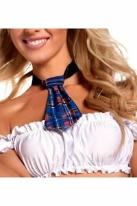 Be Wicked Tartan Blue Short Tie