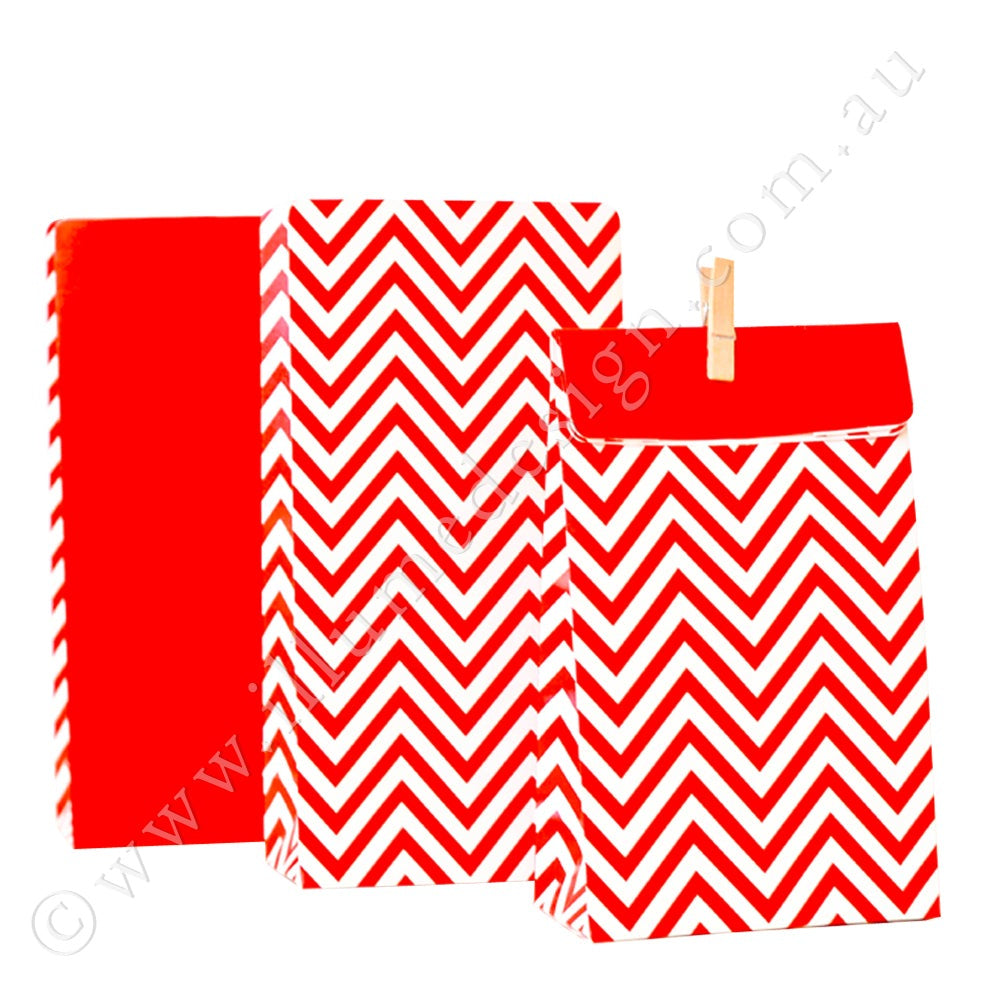 Illume Chevron Red Treat Bags