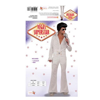 Vegas Super Star Elvis Mens Costume