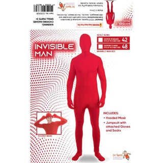 Red Invisible Man Adult Costume