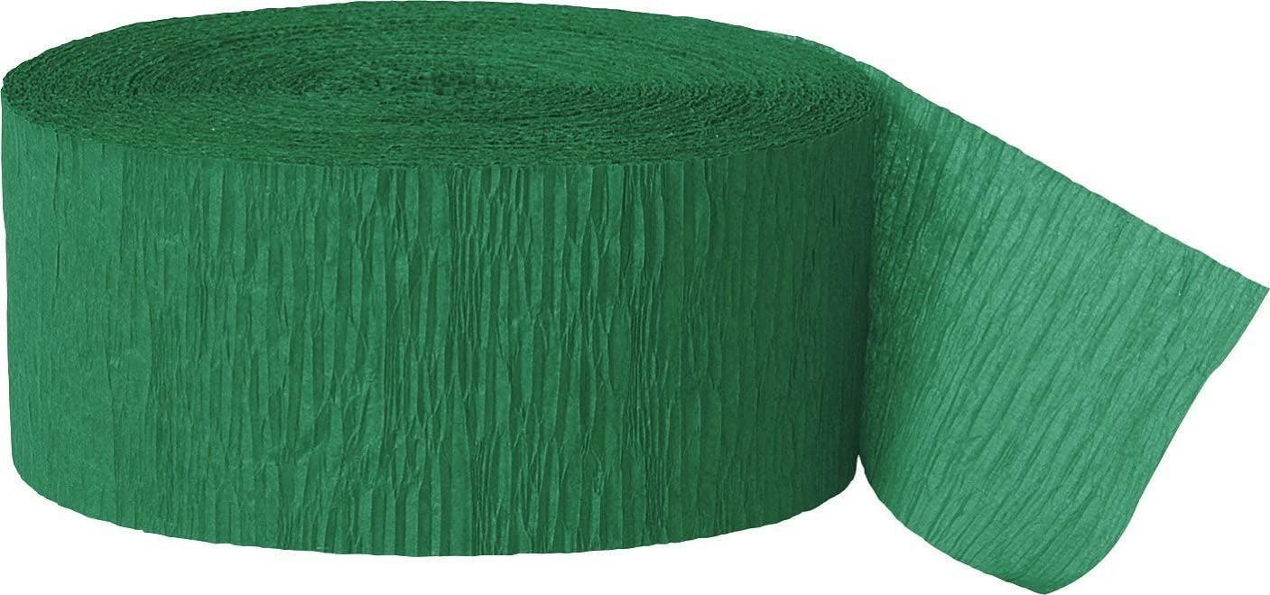 Dark Green Crepe Streamer