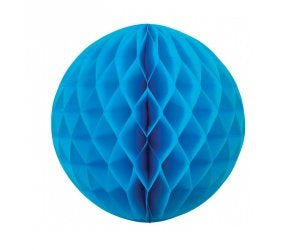 Electric Blue Honeycomb Ball 25 cm