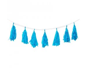 Five Star Electric Blue Tassel Garland
