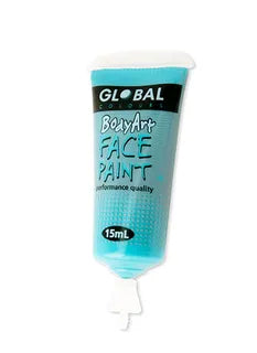 Global Bodyart Turquoise 15ml Tube Liquid Makeup
