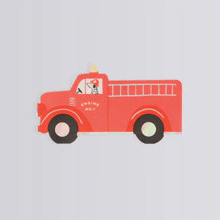Meri Meri Fire Truck Napkins Pack of 16