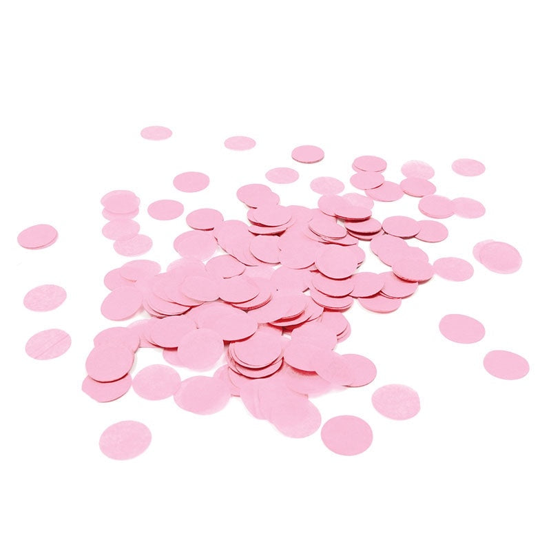 Classic Pink Round Paper Confetti 15g