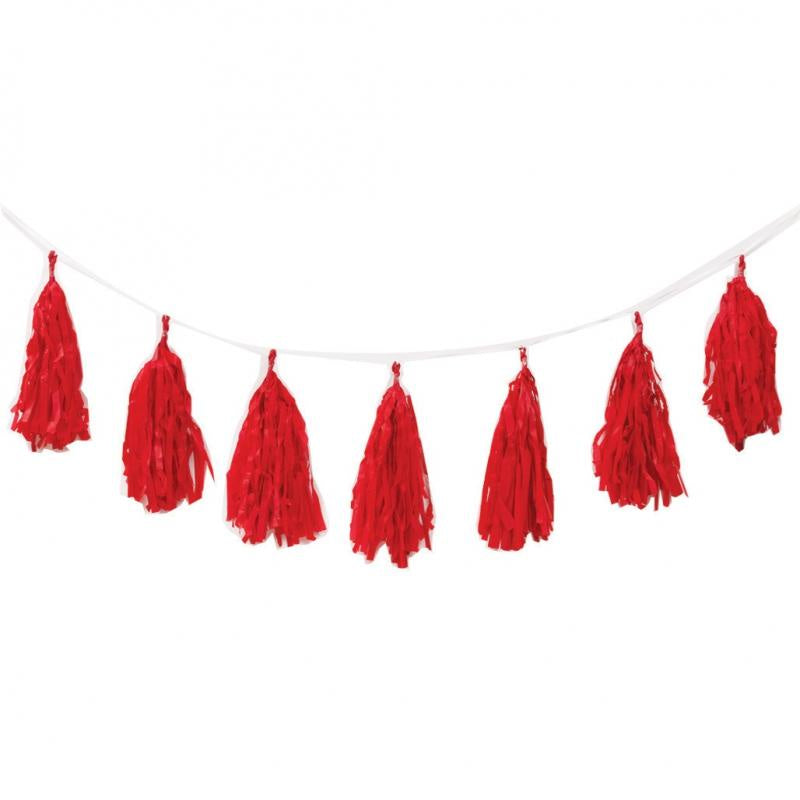 Apple Red Tassel Garland