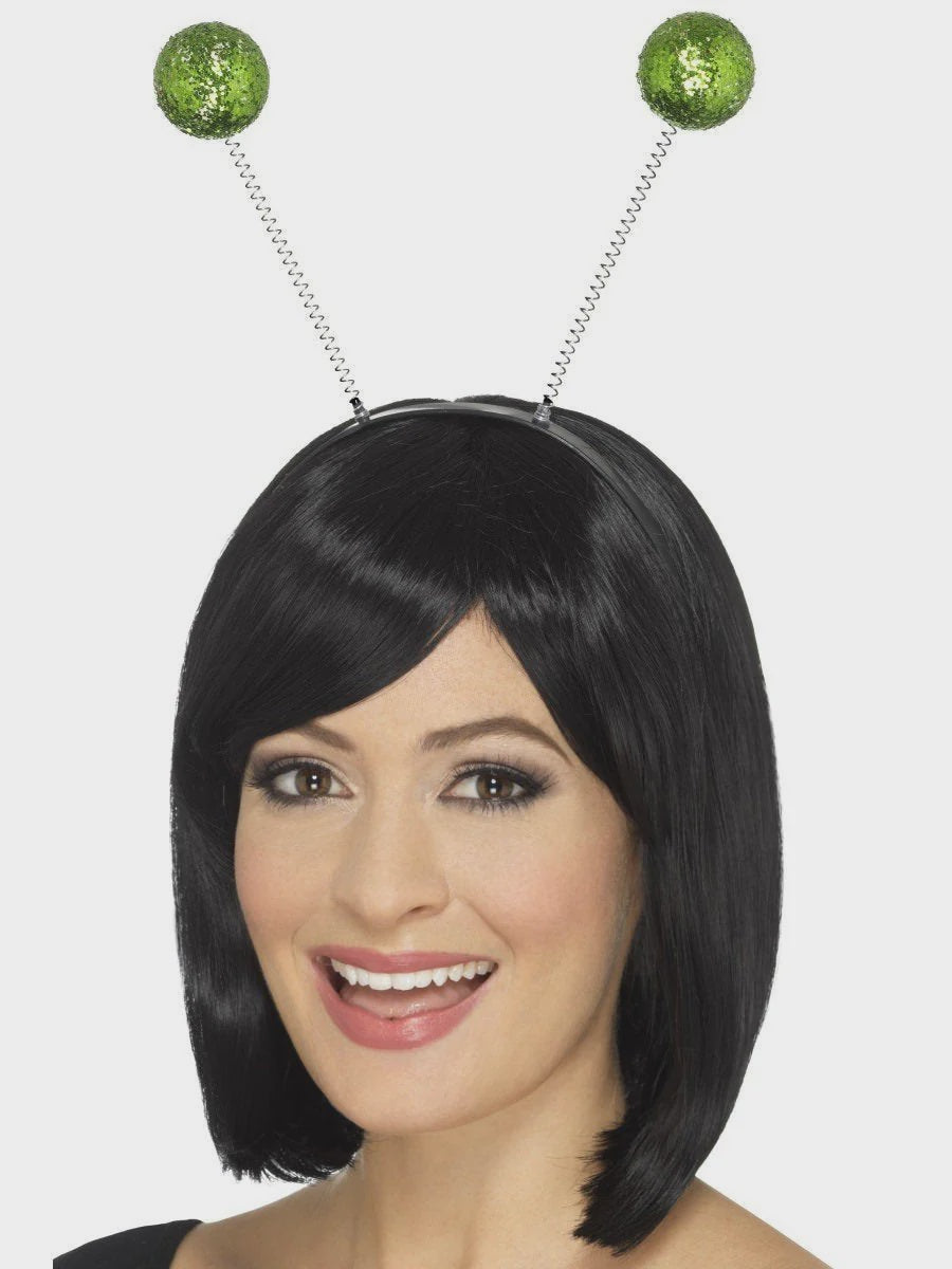 Green Glitter Ball Boppers Headband