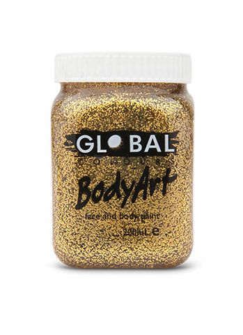 Gold Glitter Face and Body Paint 200ml