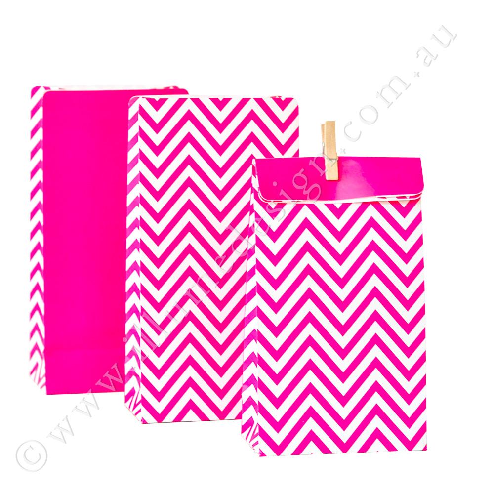 Illume Chevron Hot Pink Treat Bags