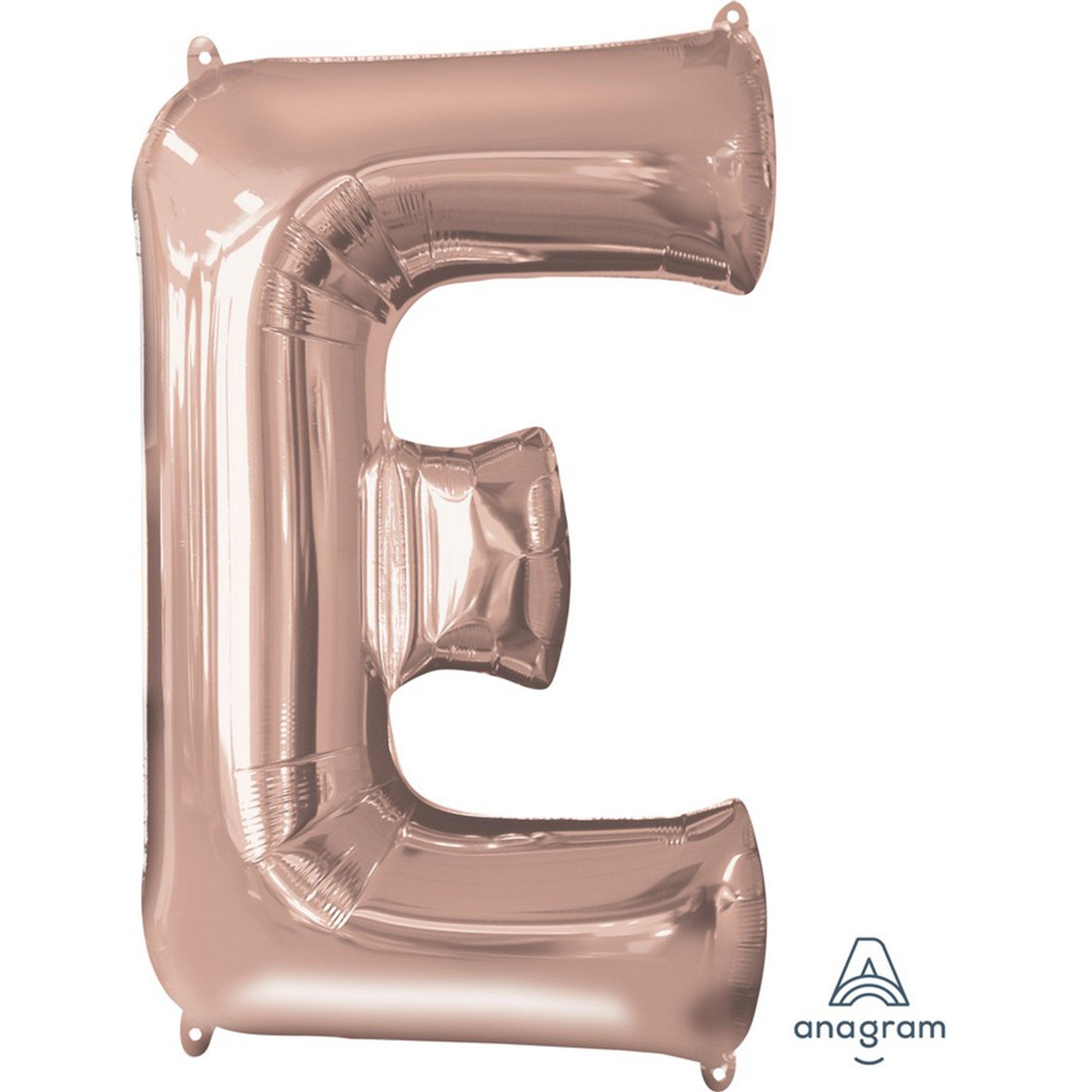 Rose Gold Letter E Supershape Foil Balloon