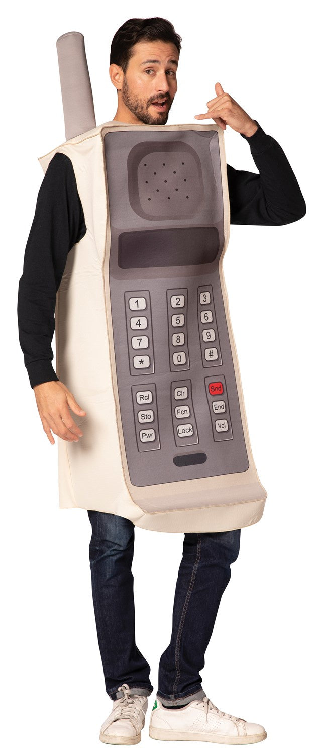 Retro Brick Mobile Phone Adult Costume