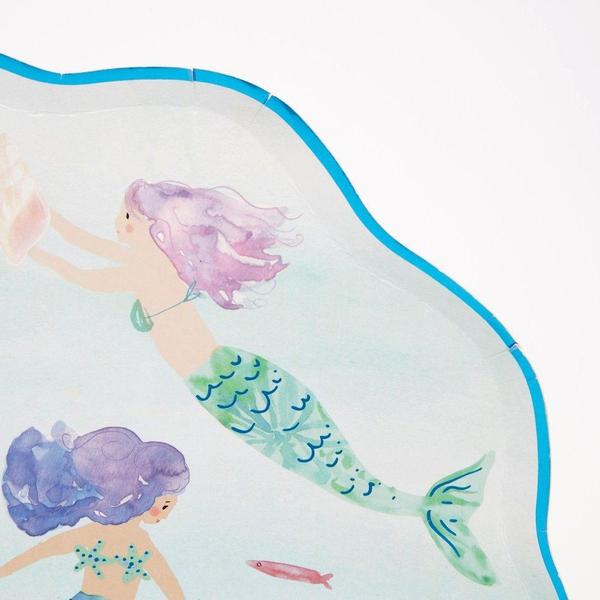 Meri Meri Mermaids Swimming Plates - Set of 8
