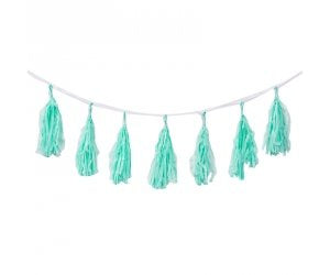 Mint Tassel Garland 3m 12pk