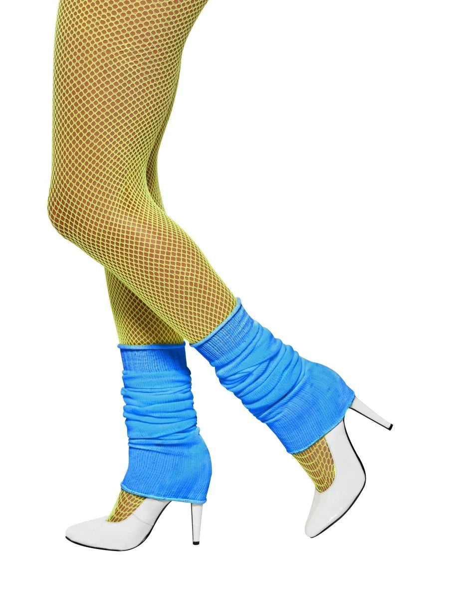 Neon Blue Leg Warmers