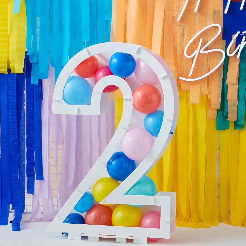 Ginger Ray Balloon Mosaic Number Stand 2