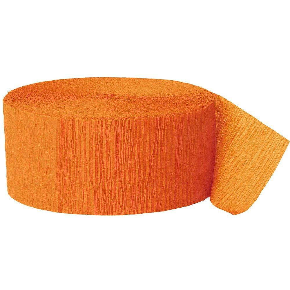 Orange Crepe Streamer