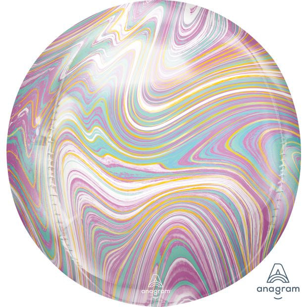 Pastel Marblez Orbz Jumbo 40cm (16") Balloon