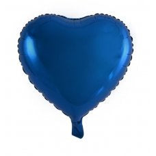 Blue Heart Shape Foil Balloon 18inch (46cm)
