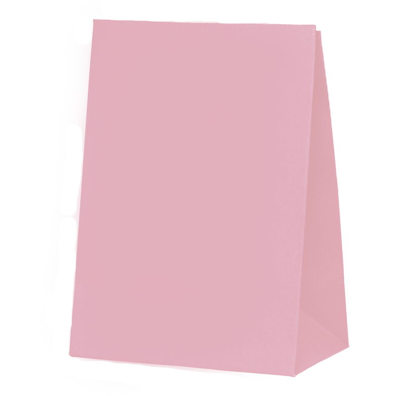 Pastel Pink Paper Party Bag - 10 Pack