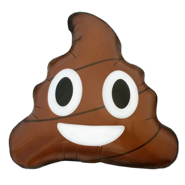 Emoji Poop Foil Supershape Balloon 60cm