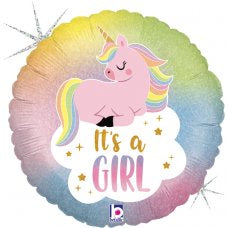 Pastel Unicorn Baby Foil Balloon 18inch (46cm)