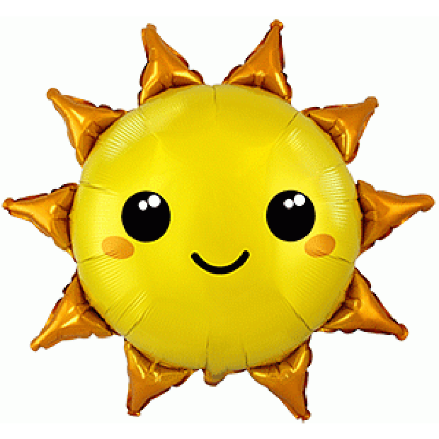 73cm x 78cm Giant Sun Shaped Foil Balloon