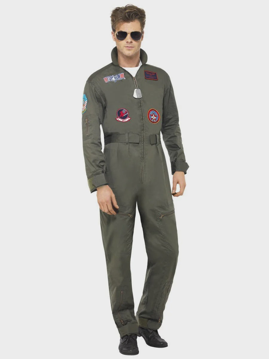 Top Gun Green Deluxe Mens Costume