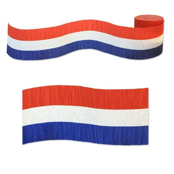 Red White and Blue Crepe Streamer