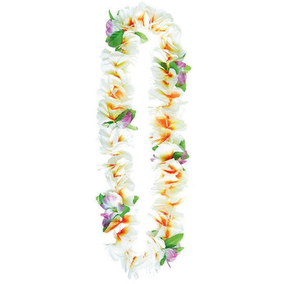 Soft Petals White Lei