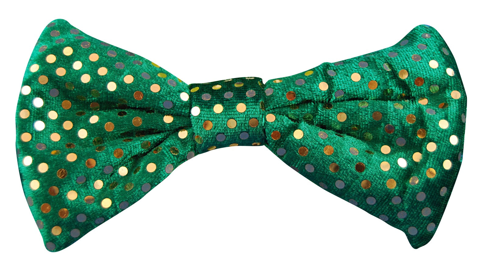 Green & Gold Dots Bowtie St Patricks Day