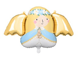 Gold & Blue Angel Supershape Foil Balloon 103x58cm