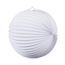 White Accordion Lantern 35cm - Pack of 1
