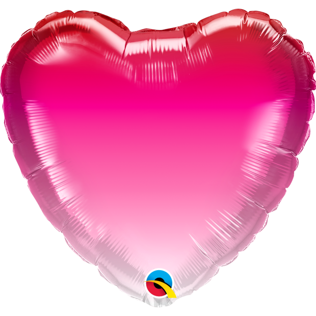 Pink Ombre Foil Heart  45cm (18")