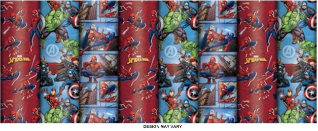 Marvel Themed Gift Wrap Roll