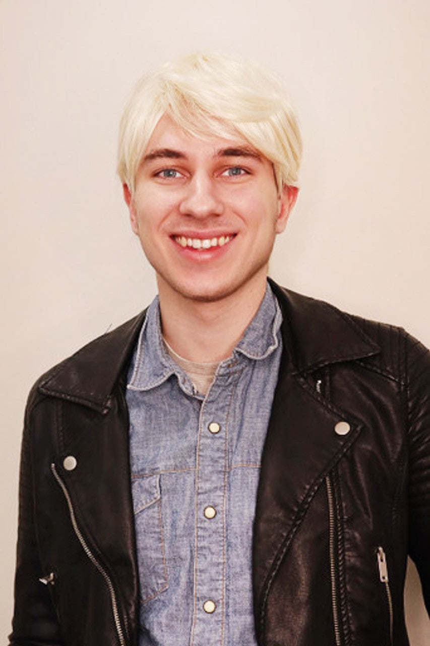 Ken Barbie Platinum Blonde Short Wig