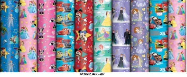 Disney Themed Gift Wrap Roll