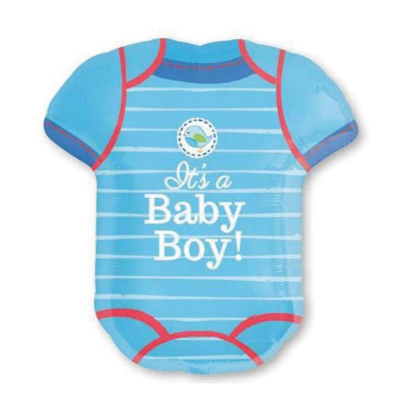 It's a Boy Shirt SuperShape Blue Foil Balloon