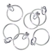 Pirate Silver Earring Party Favours Pack of 6