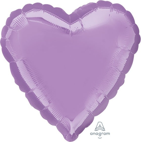 Pearl Lavender Heart Foil Balloon