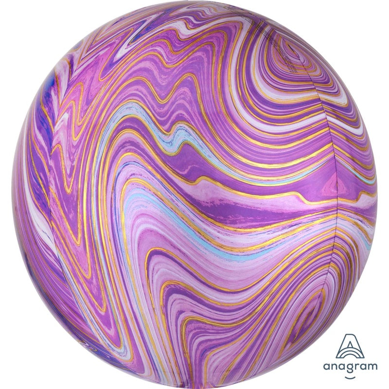 Purple Marblez Orbz Balloon