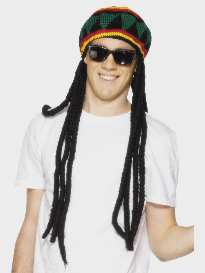 Rasta Hat with Dreadlocks