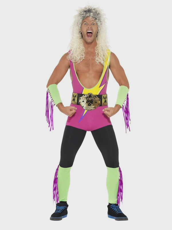 1980s Retro Wrestler Mens Costume