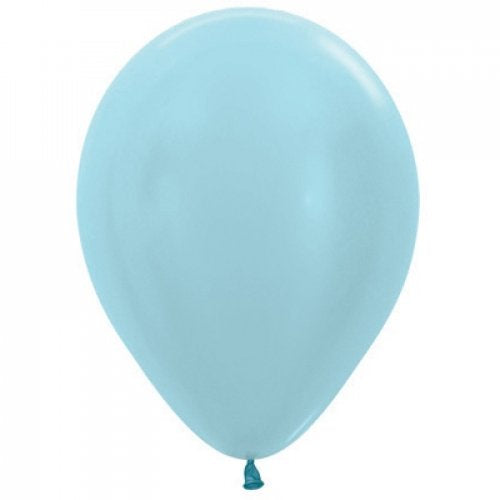 Satin Blue 30cm Latex Balloons Pack of 25