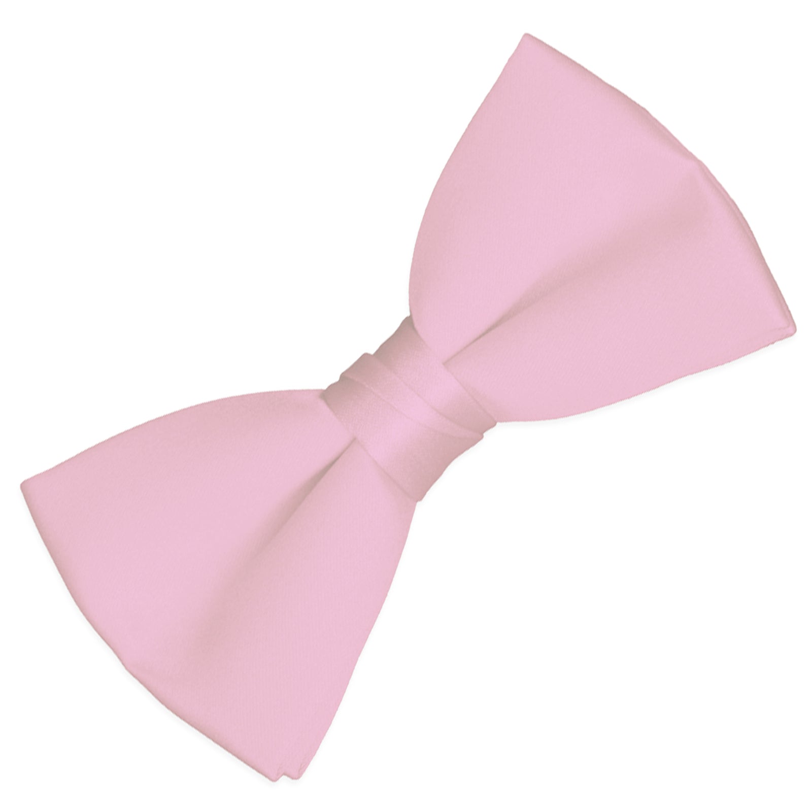 Pink Satin Big Plain Bow Tie main image 1