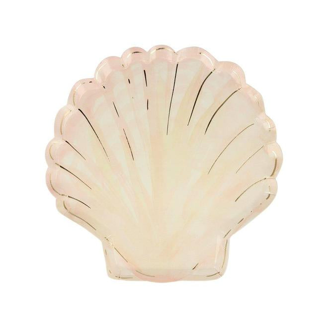 Meri Meri Watercolour Clam Shell Plates - Set of 8